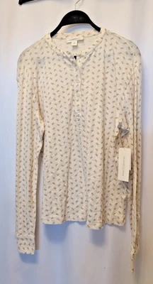 Treasure & Bond nuevo con etiquetas manga larga XS crema 5 botones cuello precio de venta sugerido por el fabricante 49,50 USD Foto 1 de 4
