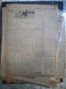 Baseball Ty Cobb Newspaper 26 AMER LEAGUE BATTING AVERAGES PROVE COBB LEADER - Imagen 1 de 1