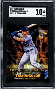 2023 Topps Chrome #TT-25 Francisco Alvarez RC Topps In Technicolor SGC Graded 10 - Picture 1 of 2
