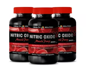 Pre-workout supplements NITRIC OXIDE MUSCLE PUMP 2400 Anti-stroke care 3B - Picture 1 of 7