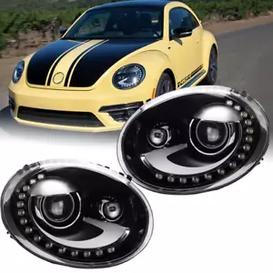 LED Projector Front Headlight High Low Beam Lamp For Volkswagen Beetle 2013-2019 - Picture 1 of 12