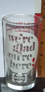 PEPSI - COLA WE'RE GLAD YOUR HERE 53RD NRA CONVENTION LIMITED EDITION GLASS - Picture 1 of 2