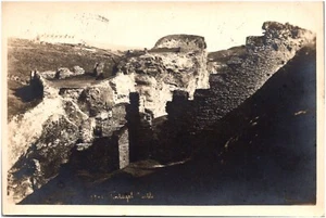 Tintagel Castle Ruins in North Cornwall England 1925 RPPC Postkarte Foto UK - Bild 1 von 2