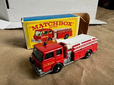 Matchbox 29 C Lesney No 29-C DENVER Fire Pumper BPW F Box Nr Mint + 1969 Catalog - Image 1 of 4