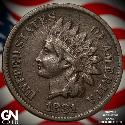1881 Indian Head Cent Penny  Q7660 Cover