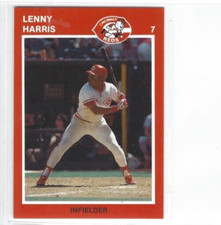 1989 Kahn's Cincinnati Reds Lenny Harris