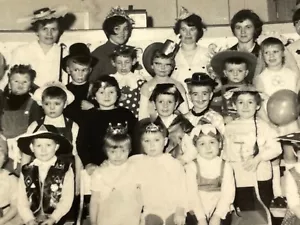 R3 Photograph 1968 Germany Kids Group School Class Photo Costumes Halloween - Picture 1 of 9