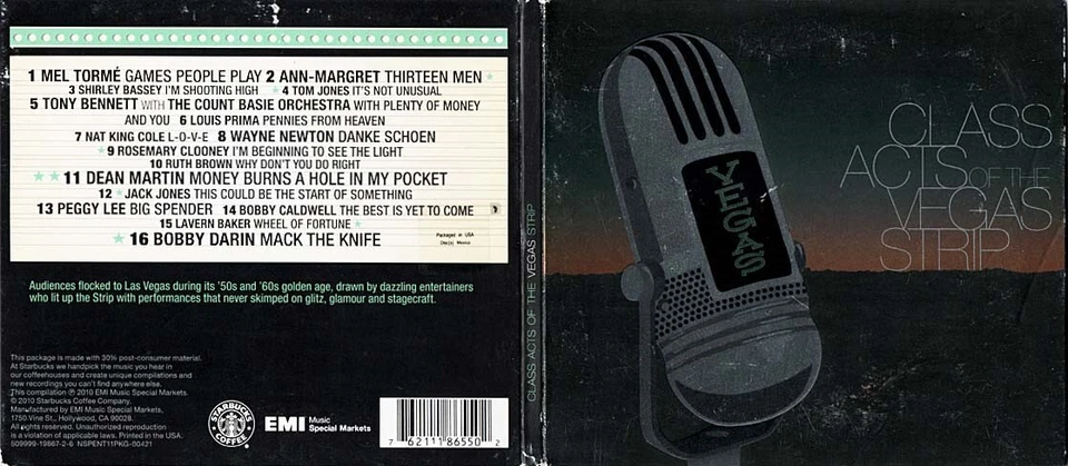 Class Acts Of The Vegas Strip ~ Various Artists ~ Pop ~ CD ~ Good Foto 1 de 1