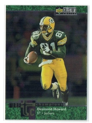 1997 Upper Deck Collector's Choice - Turf Champions Desmond Howard #TC22 - Image 1 of 2