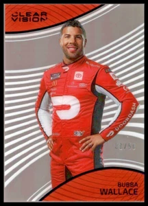 2023 Panini Chronicles Clear Vision Blue #3 Bubba Wallace/50 - Picture 1 of 2