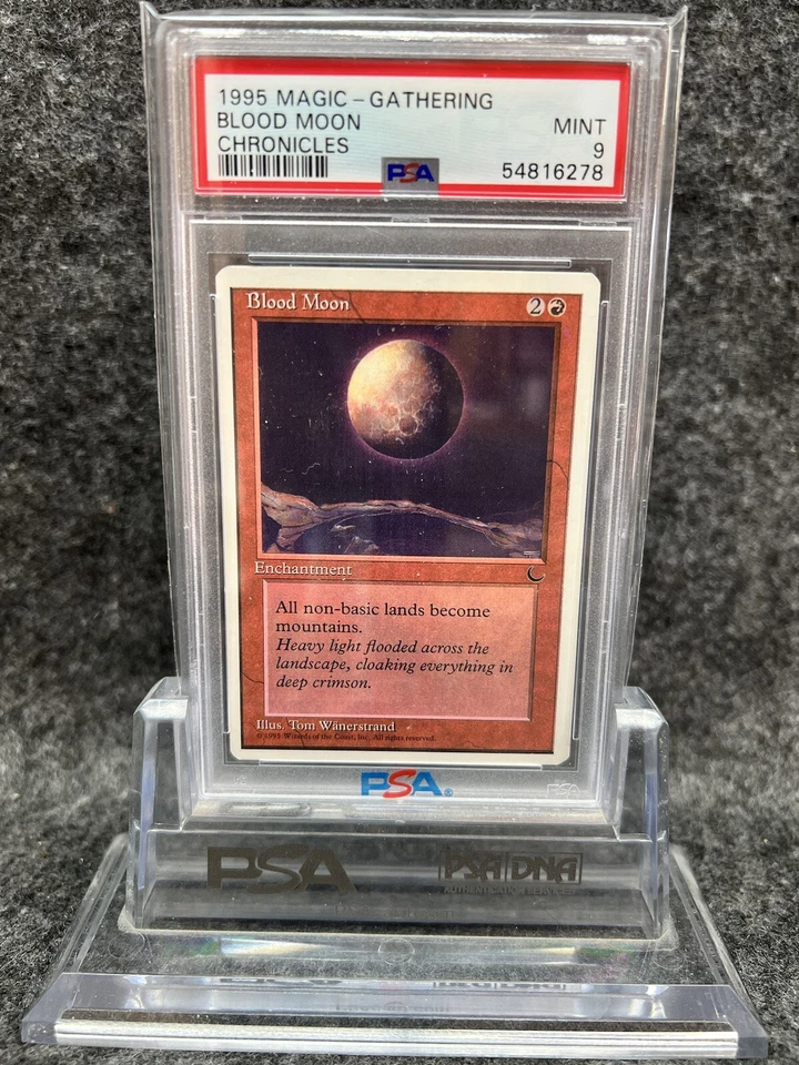 1995 MTG Chronicles Blood Moon PSA 9 - Image 1 of 1