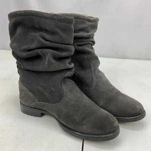Bearpaws Womens Kassidy Boots Grey Suede Booties Slouch - Size 7 - Picture 1 of 12