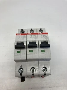1 Set Of 3 ABB S 201 K32A + C10A Circuit Breakers | U.S.A. SELLER | USED * - - Picture 1 of 11