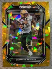 DeWayne McBride 2023 Panini Prizm Draft Picks - Gold Ice Prizm #131 (RC) Blazers