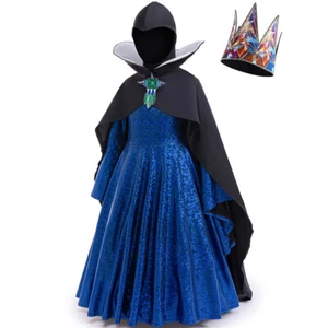 Disfraz de Blancanieves para niños Reina Malvada Niñas Vestido Capa Corona Regalo - Imagen 1 de 6