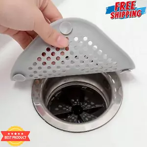 1pc Silicone Drain Hair Filter Drain Cover Anti-Clog Plug for Sink & Shower -New - Picture 1 of 9