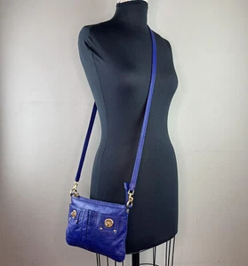 Marc By Marc Jacobs MBMJ Blue Purple Gold Tone Crossbody Bag CLASSIC - Picture 1 of 11