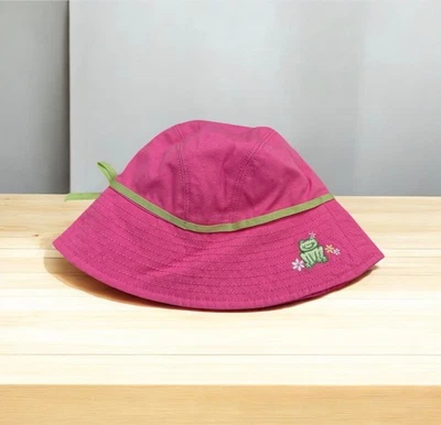 New VTG 2002 Gymboree Leapin' Lily Pads Girls Pink Sun Hat - 0-6M - Image 1 of 4