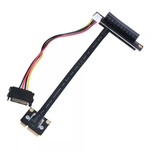 Mini PCIe to PCIE Adapter Cable  270 Degree MiniPCIe to PCIE 1X 8X 16X Adapter - Afbeelding 1 van 16