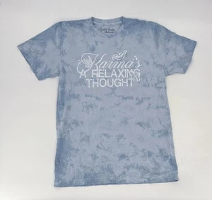 Taylor Swift Midnights Karma Shirt Medium Blue Tie Dye Tour Concert Tee - Picture 1 of 7