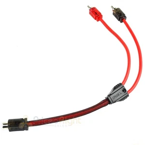 1 Female 2 Male RCA Splitter Audio Cable Competition Rated DS18 R1F2M - Picture 1 of 6