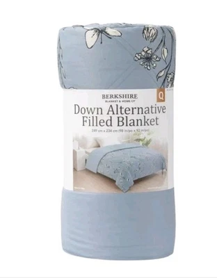 Manta Berkshire Herringbone Down Alternativa Rellena Talla Queen 98"x92" L. Azul Foto 1 de 4