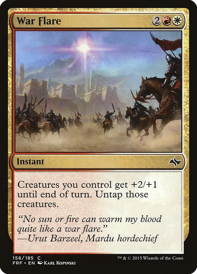 Magic the Gathering MTG War Flare Fate Reforged FRF 158/185 Common NM/M - Image 1 of 1