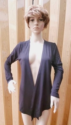 NUEVO Suéter Cárdigan Negro Liz Lange para Mujer PEQUEÑO Rayón/Spandex Foto 1 de 4