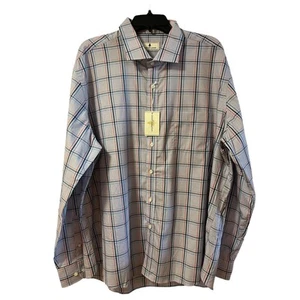 Neu mit Etikett Southern Pines langärmliges blau kariertes Herrenhemd Gr. 2XL - Bild 1 von 12