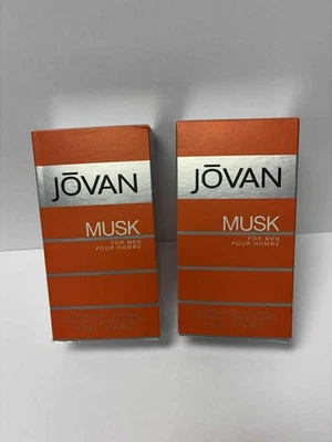 Jovan Musk Aftershave por Jovan para hombres 4.0 / 4 OZ Nuevo en Caja***LOTE DE 2* Foto 1 de 4