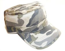 MILITARY DRILL CAP vintage 70s US forces army hat pre washed cotton urban camo