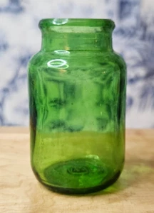 Small Green Apothecary Jar Green, No Lid, 2.5" - Picture 1 of 4