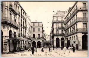 Vintage Alger Rue Bab-el-Oued Algier Algerien Postkarte - Bild 1 von 2