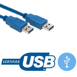 6FT USB 3.0 Cable High Speed Type A Male Printer Data Transfer Laptop - Picture 1 of 3