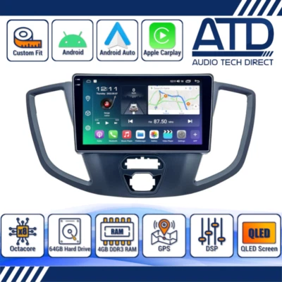 Android Auto Carplay Für Ford Transit MK8 Radio S10 2K Qled Navi BT Nein Display - Bild 1 von 4