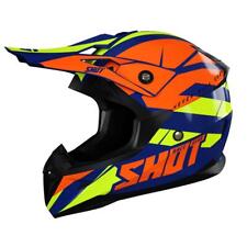 Produktbild - Shot Motocross-Helm Pulse Revenge Glossy - Navy/Orange/Neongelb