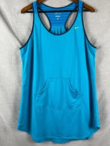 Nike Dri-Fit Racerback Dress Women's Size XL Blue Kangaroo Pocket Tennis Golf - Picture 1 of 6