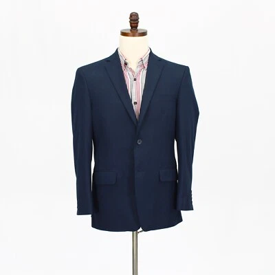 Abrigo Blazer Chaqueta APT 9 40S Azul Marino Deportivo Sólido 2B Poliéster Foto 1 de 4