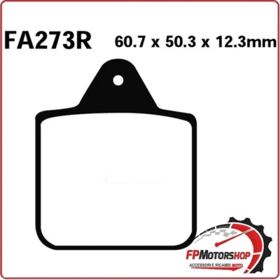 PASTIGLIE PASTICCHE FRENO PER MOTO QUAD POLARIS BIG BOSS 400 6X6 96> EBC FA273R - Immagine 1 di 4