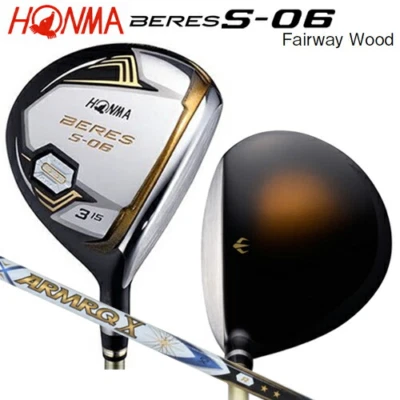 Honma BERES S-06 FairwayWood 3W RH 2star ARMRQ X 52 graphite Flex R HC new - Image 1 of 4