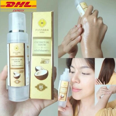2XSerum Pinnara Coconut Oil Vitamin E Virgin Cold Press Stretch Marks Skin Hair  - Image 1 of 4