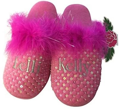 Zapatillas Lelli Kelly House Zapatos de Piel Rosa Fucsia 5 Jóvenes Niña Lentejuelas 37 NUEVO Foto 1 de 4