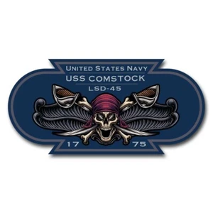 Dispositivo de guerra de superficie USS Comstock LSD-45 USN Marina de los Estados Unidos 5" calcomanía militar - Imagen 1 de 1