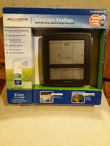 Acurite Weather Station Morning Noon Night Forecast Bonus Window Thermometer NEW - Picture 1 of 6