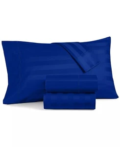 Charter Club Damask 100% Supima Cotton 550 TC King Size Striped Sheet Set - Picture 1 of 4