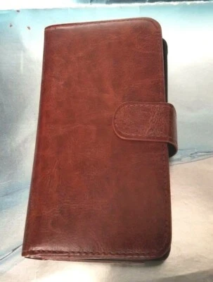 Fundas de cuero para teléfono Samsung Note 4 con CC y ranuras para identificación con foto Foto 1 de 2