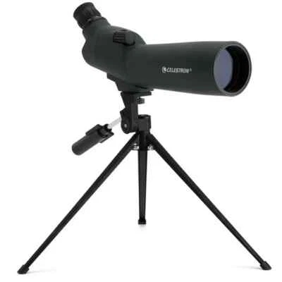 Celestron 52223 UpClose 60mm Zoom Angled Refractor Spotting Scope Telescope, - Image 1 of 4