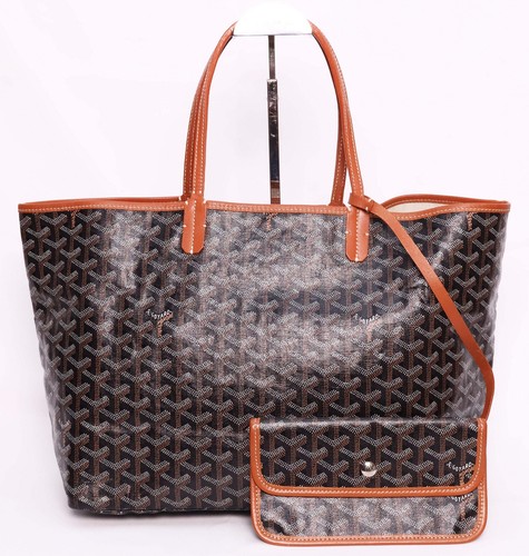 Borsa tote Goyard Saint Louis PM nera e marrone