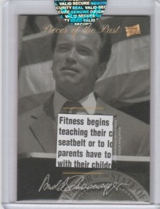2018 Bar Mementos Pieces of the Past Relic Document Arnold Schwarzenegger PR-AS