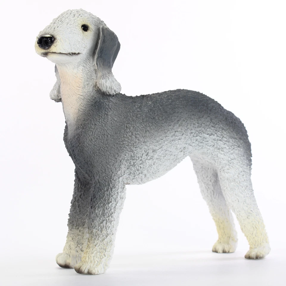 Bedlington Terrier Figurine Hand Painted Collectible Statue - Image 1 of 1